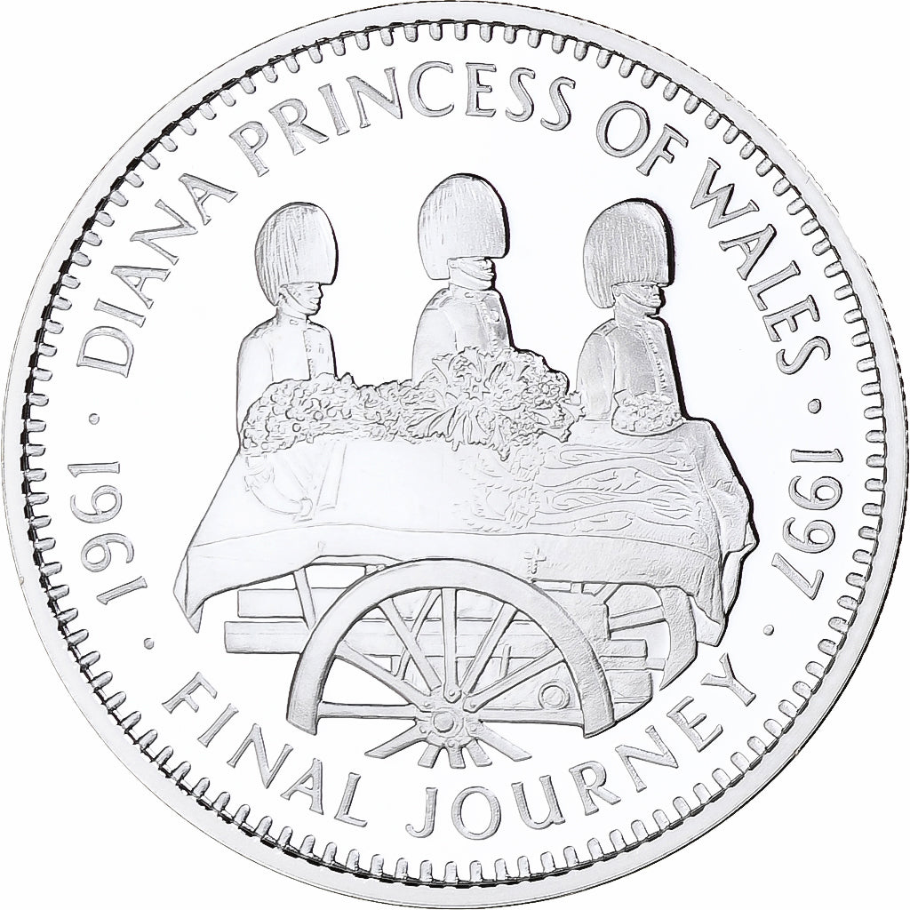 Liberia, 20 Dollars, Princess Diana, Final Journey, 1997, Proof, Silver