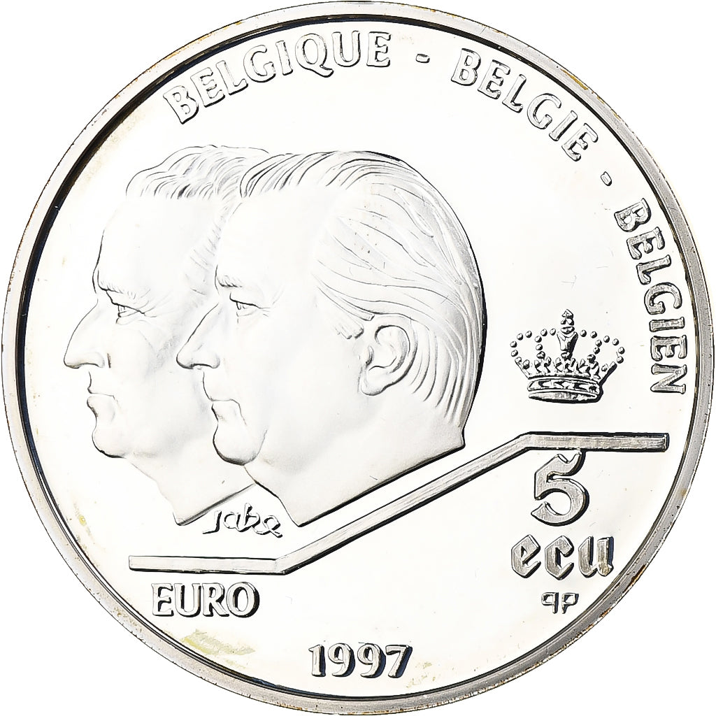 Belgique, 5 Ecu, Le Traité de Rome, 1997, Argent, BE, FDC