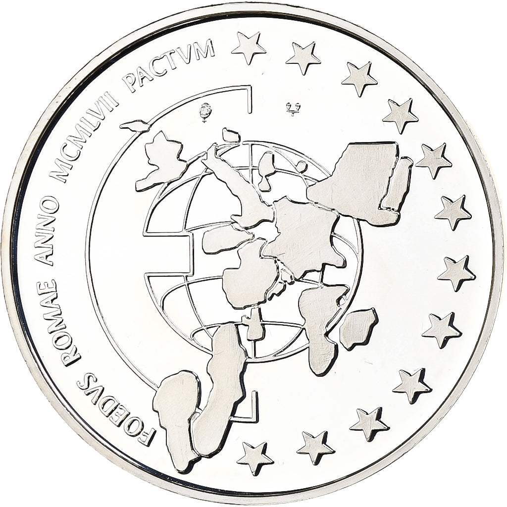 Belgique, 5 Ecu, Le Traité de Rome, 1997, Argent, BE, FDC