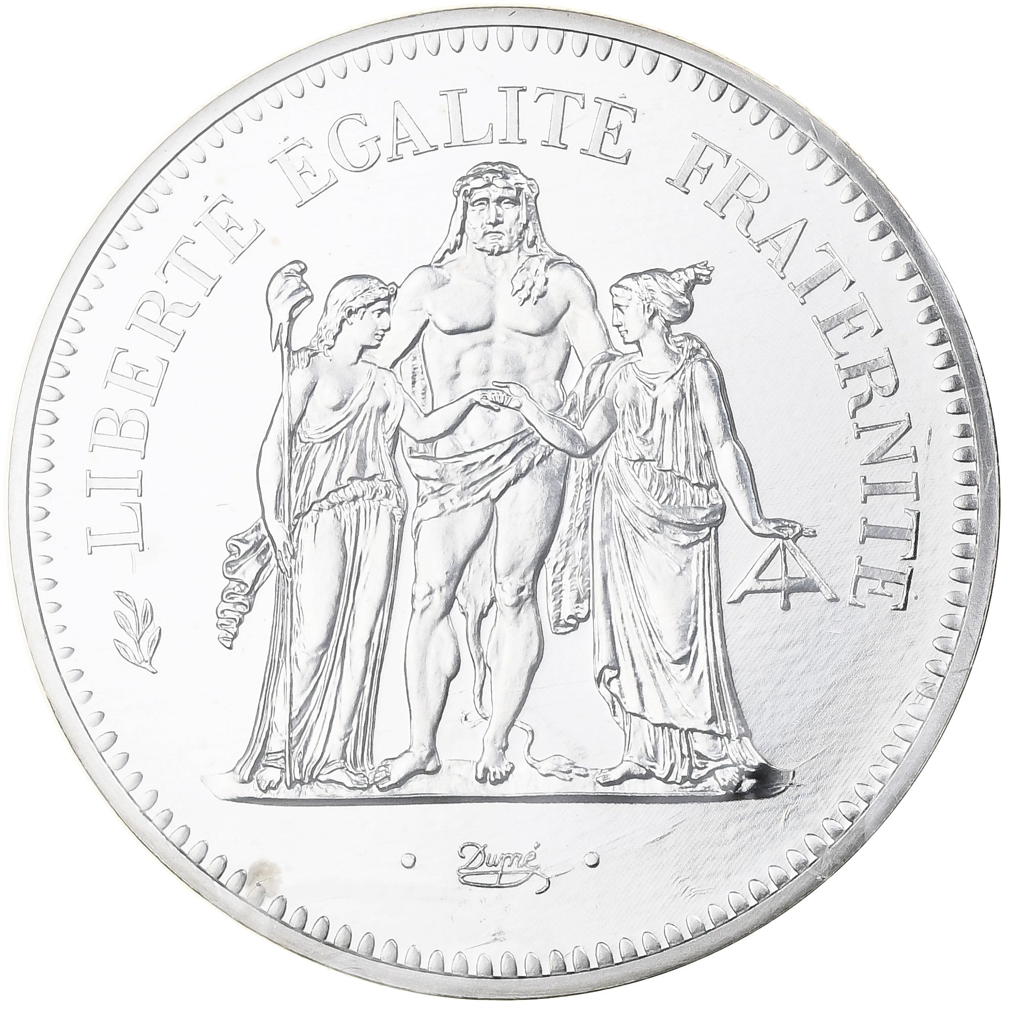 France, 50 Francs, Hercule, 1980, MDP, Piéfort, Silver, MS(65-70)