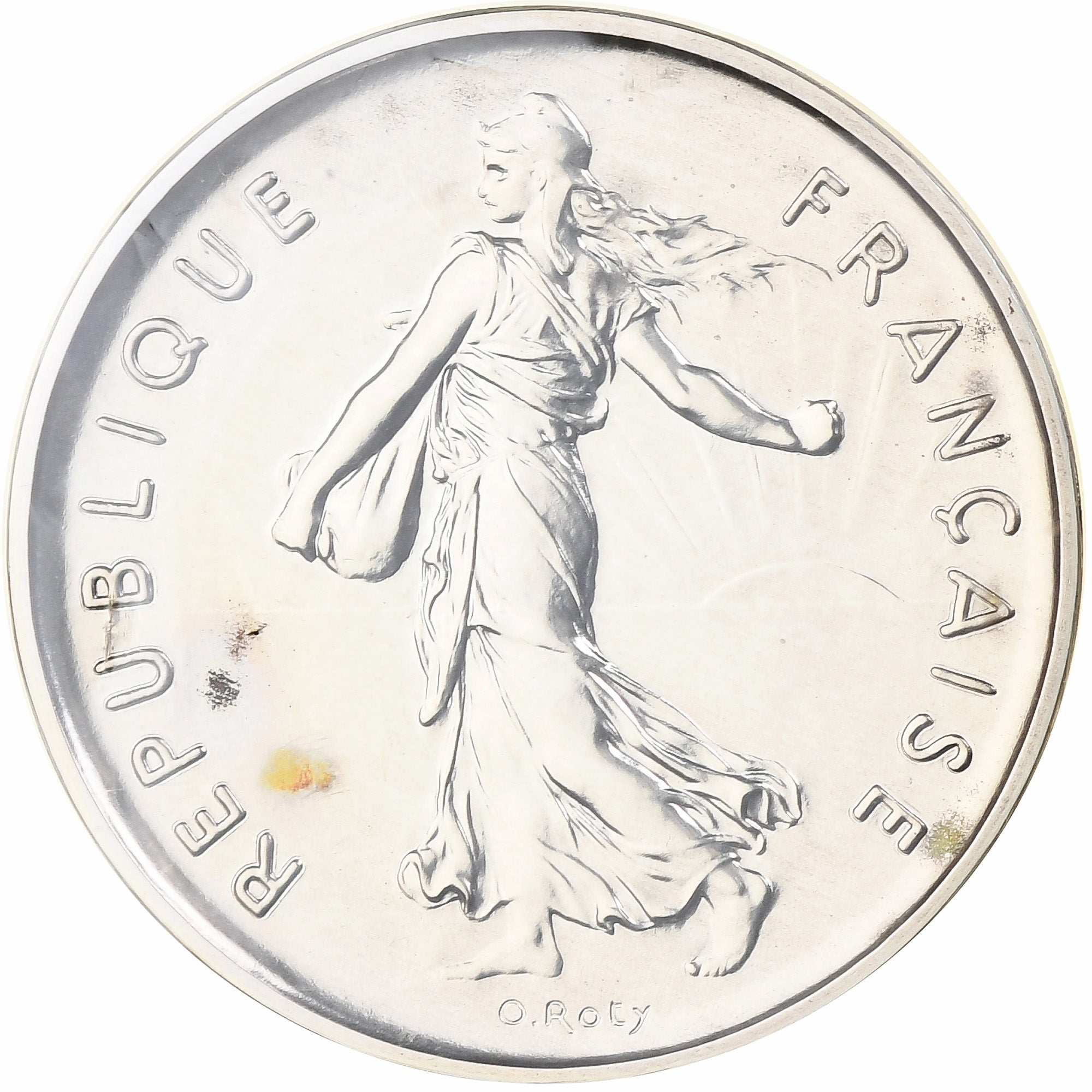 France, 5 Francs, Semeuse, 1980, MDP, Piéfort, Silver, MS(65-70)