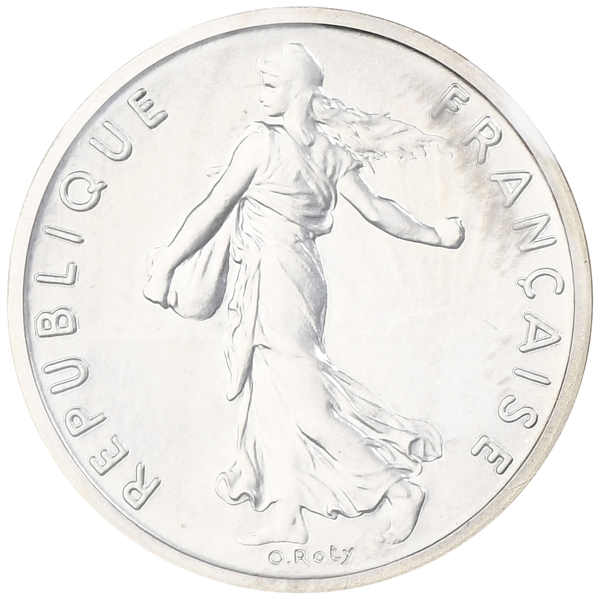 France, 1/2 Franc, Semeuse, 1980, MDP, Piéfort, Silver, MS(65-70)