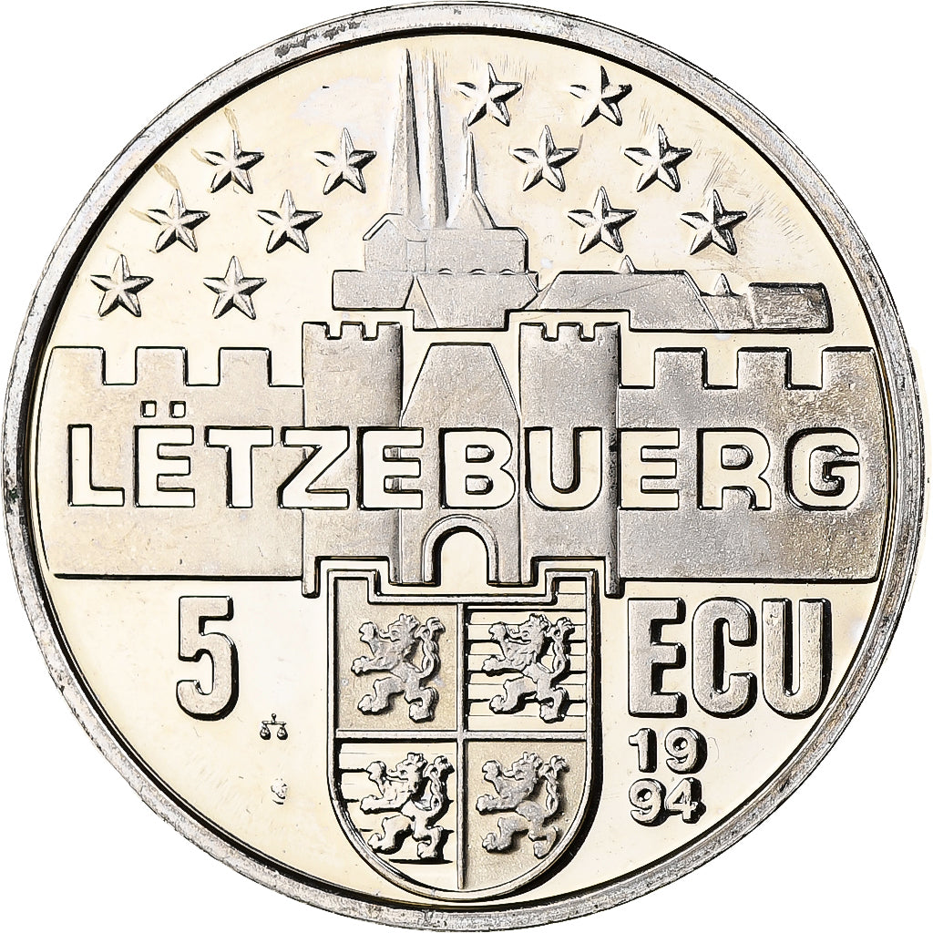 Luxembourg, 5 Ecu, Duchesse Marie-Thérèse, 1994, Copper-nickel, Proof