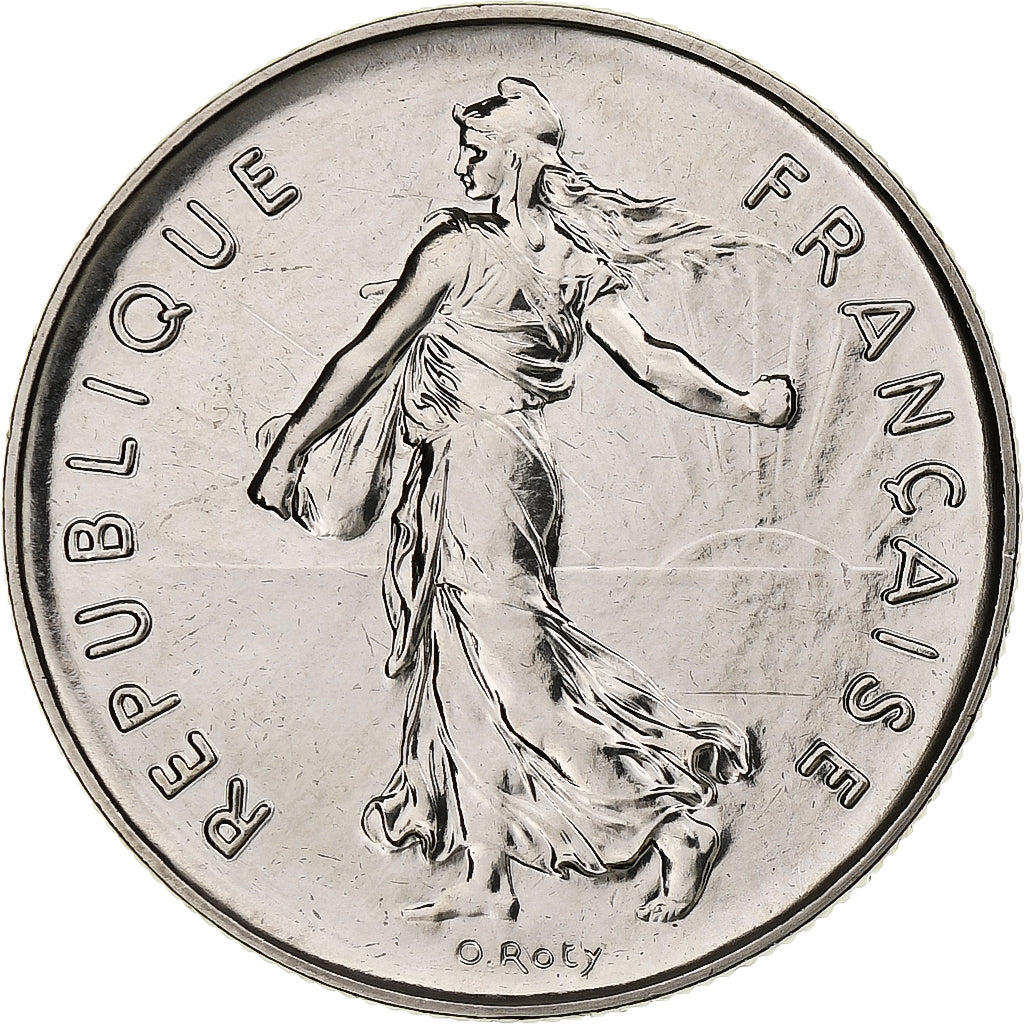 France, 5 Francs, Semeuse, 1990, MDP, série FDC, Copper-nickel, MS(63)