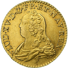 France, Louis XV, Louis d'or aux lunettes, 1726, Rouen, Or, TTB, Gadoury:340
