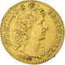 France, Louis XIV, Louis d'or à la tête nue, 1668, Paris, chevelure regravée