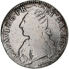 France, Louis XVI, Écu de Béarn aux branches d'olivier, 1781, Pau, Silver