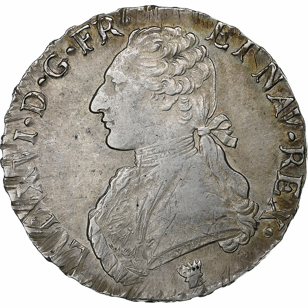 France, Louis XVI, Ecu aux branches d'olivier, 1784, Limoges, Silver, VF(30-35)