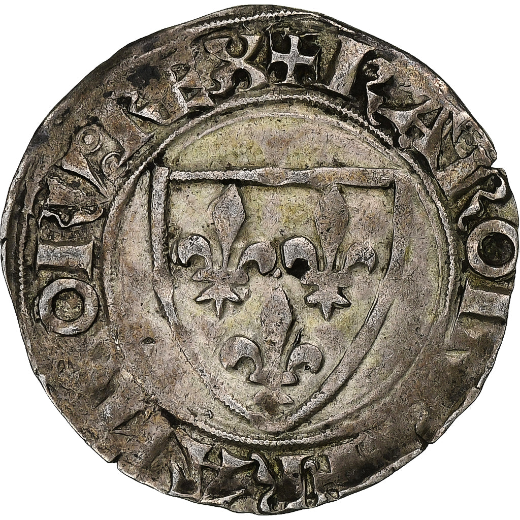 Francia, Charles VI, Blanc Guénar, Romans, Biglione, BB, Duplessy:377A