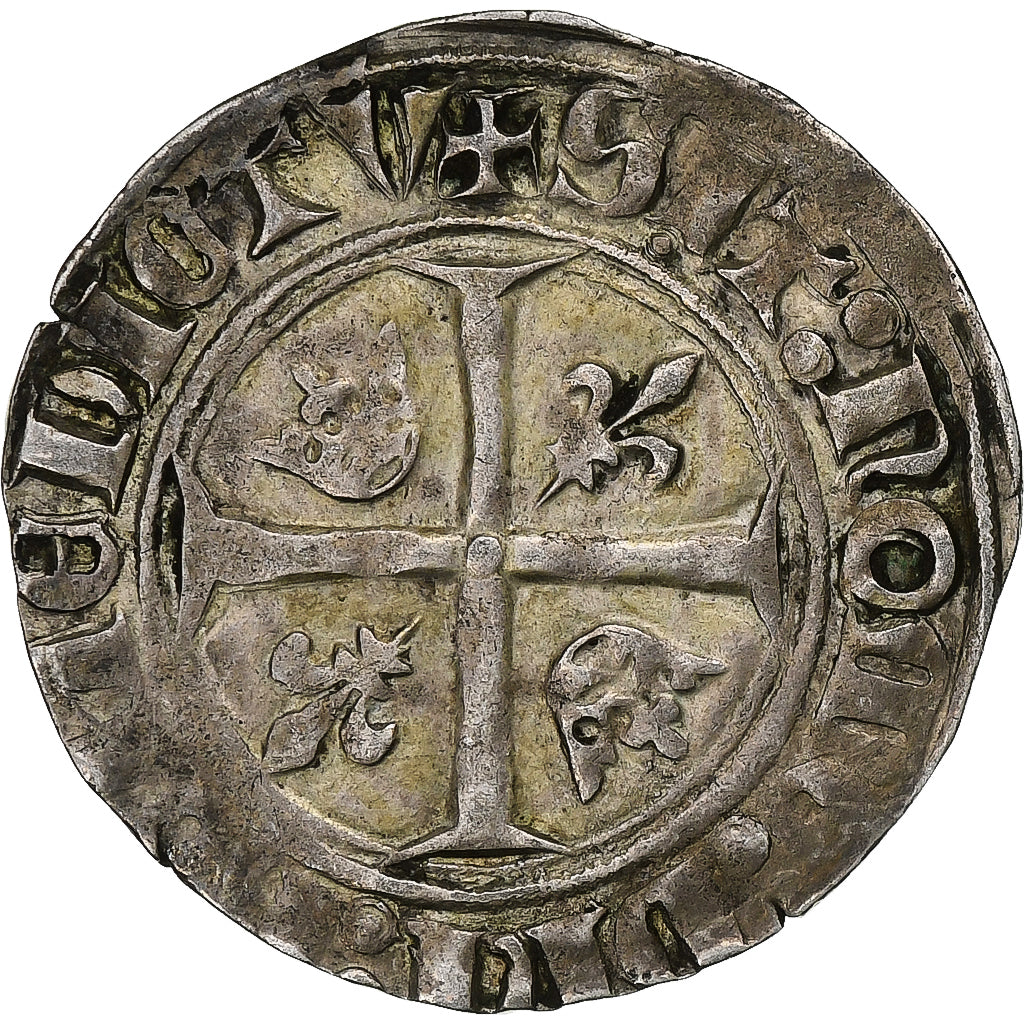 Francia, Charles VI, Blanc Guénar, Romans, Biglione, BB, Duplessy:377A