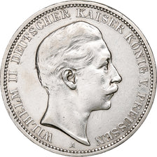 Kingdom of Prussia, Wilhelm II, 3 Mark, 1908, Berlin, Silver, EF(40-45), KM:527