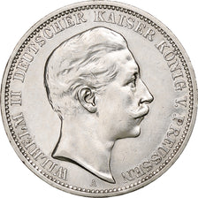 Kingdom of Prussia, Wilhelm II, 3 Mark, 1908, Berlin, Argento, BB+, KM:527