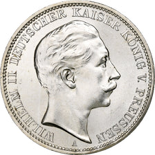 Kingdom of Prussia, Wilhelm II, 3 Mark, 1909, Berlin, Zilver, PR, KM:527