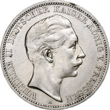 Kingdom of Prussia, Wilhelm II, 3 Mark, 1910, Berlin, Silver, EF(40-45), KM:527