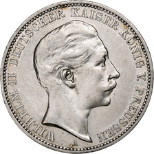 Kingdom of Prussia, Wilhelm II, 3 Mark, 1910, Berlin, Silver, EF(40-45), KM:527
