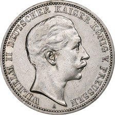 Kingdom of Prussia, Wilhelm II, 3 Mark, 1910, Berlin, Silver, EF(40-45), KM:527