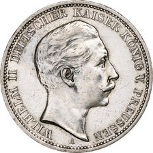 Royaume de Prusse, Wilhelm II, 3 Mark, 1911, Berlin, Argent, TTB+, KM:527