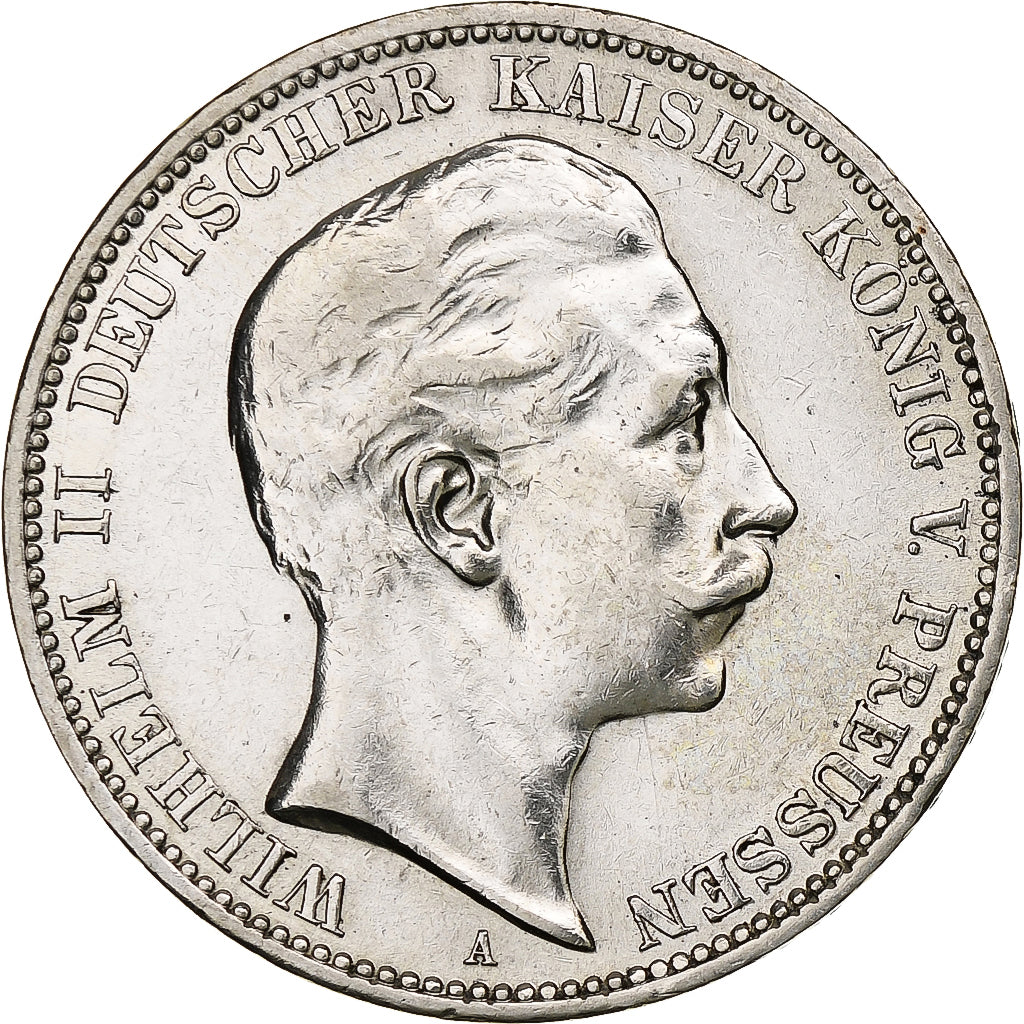 Kingdom of Prussia, Wilhelm II, 3 Mark, 1912, Berlin, Argento, BB+, KM:527