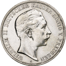 Kingdom of Prussia, Wilhelm II, 3 Mark, 1912, Berlin, Srebro, AU(50-53), KM:527