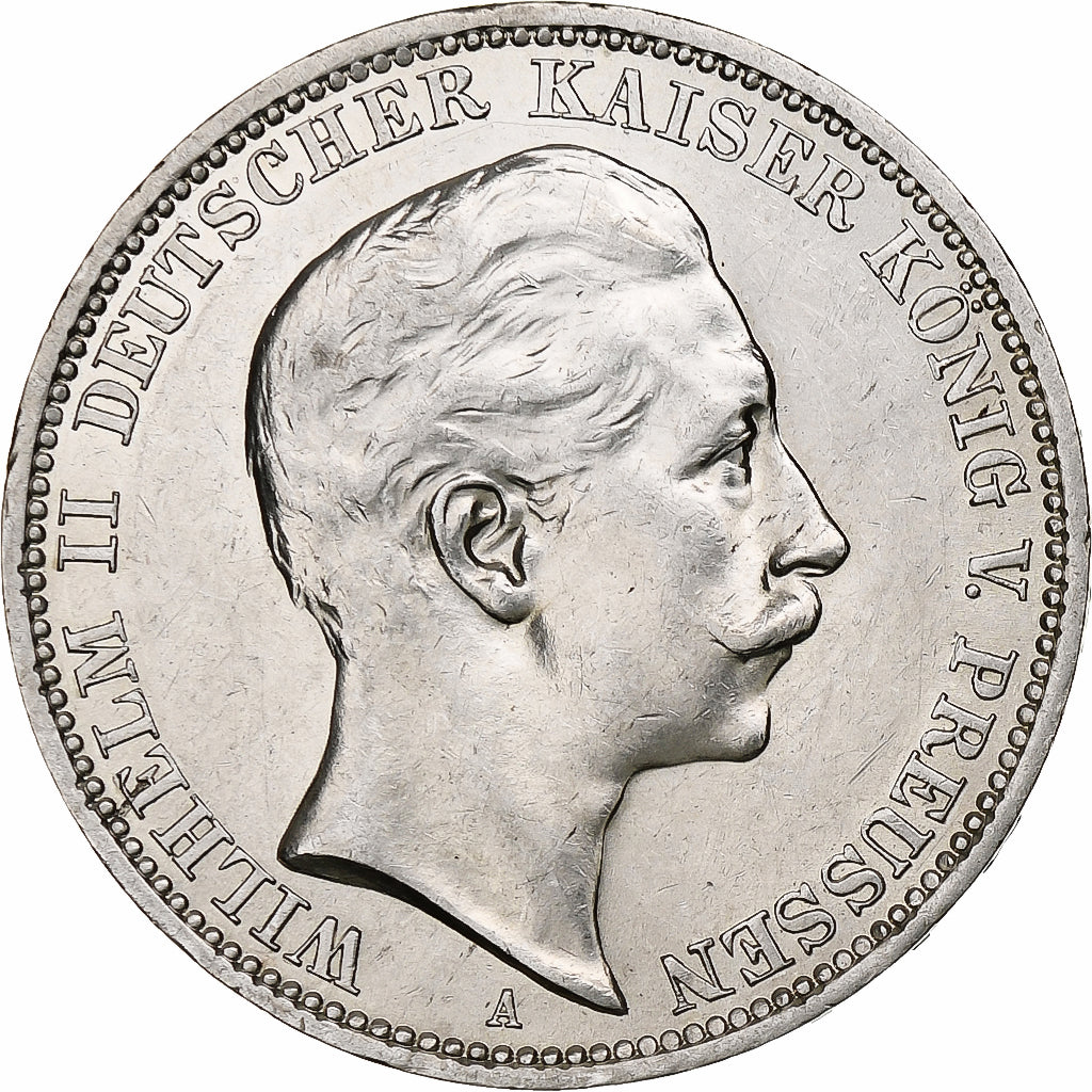 Kingdom of Prussia, Wilhelm II, 3 Mark, 1912, Berlin, Zilver, ZF+, KM:527