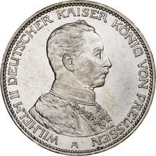 Kingdom of Prussia, Wilhelm II, 3 Mark, 1914, Berlin, Plata, MBC+, KM:538