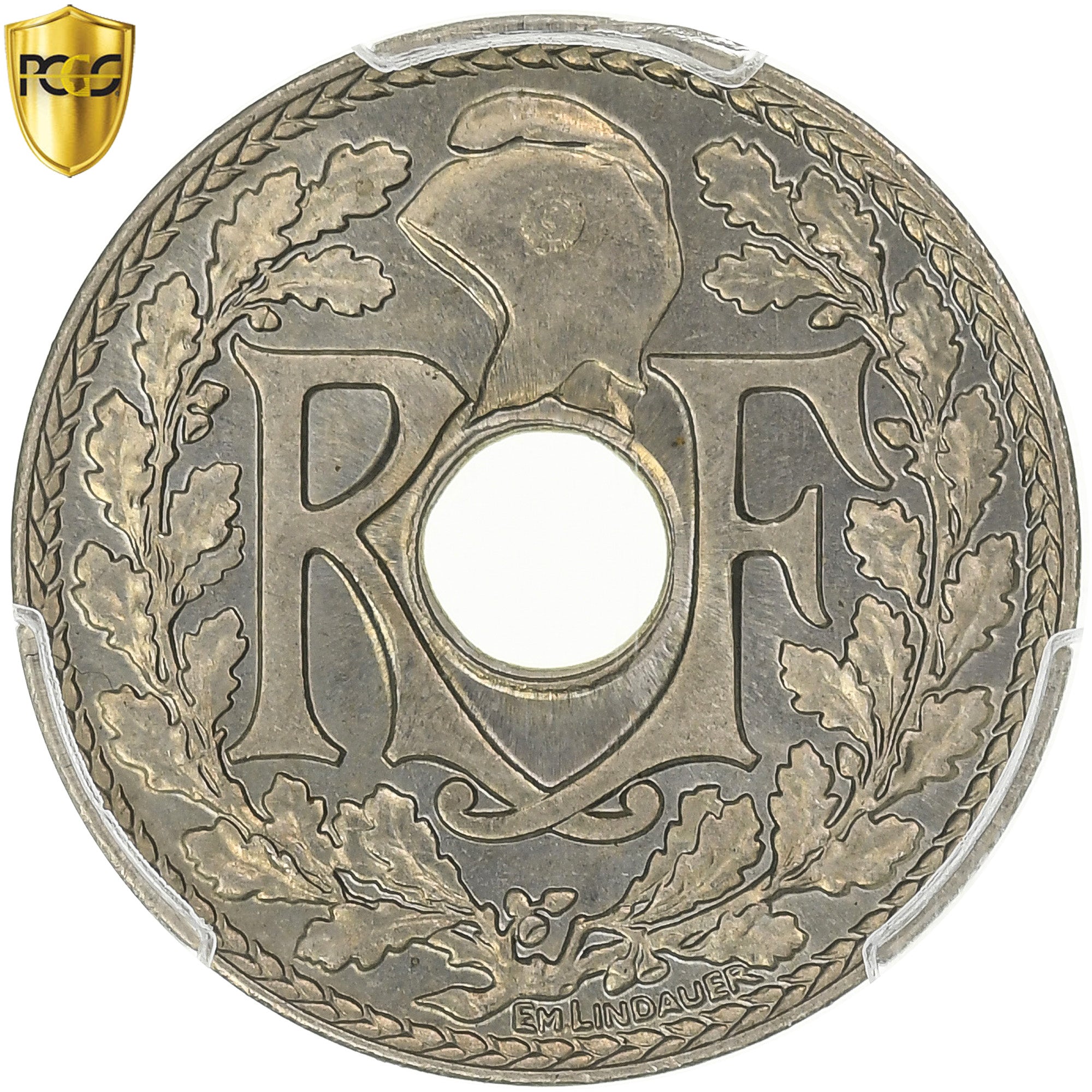 France, 10 Centimes, Lindauer, .1939., Paris, Maillechort, PCGS, MS(65-70)