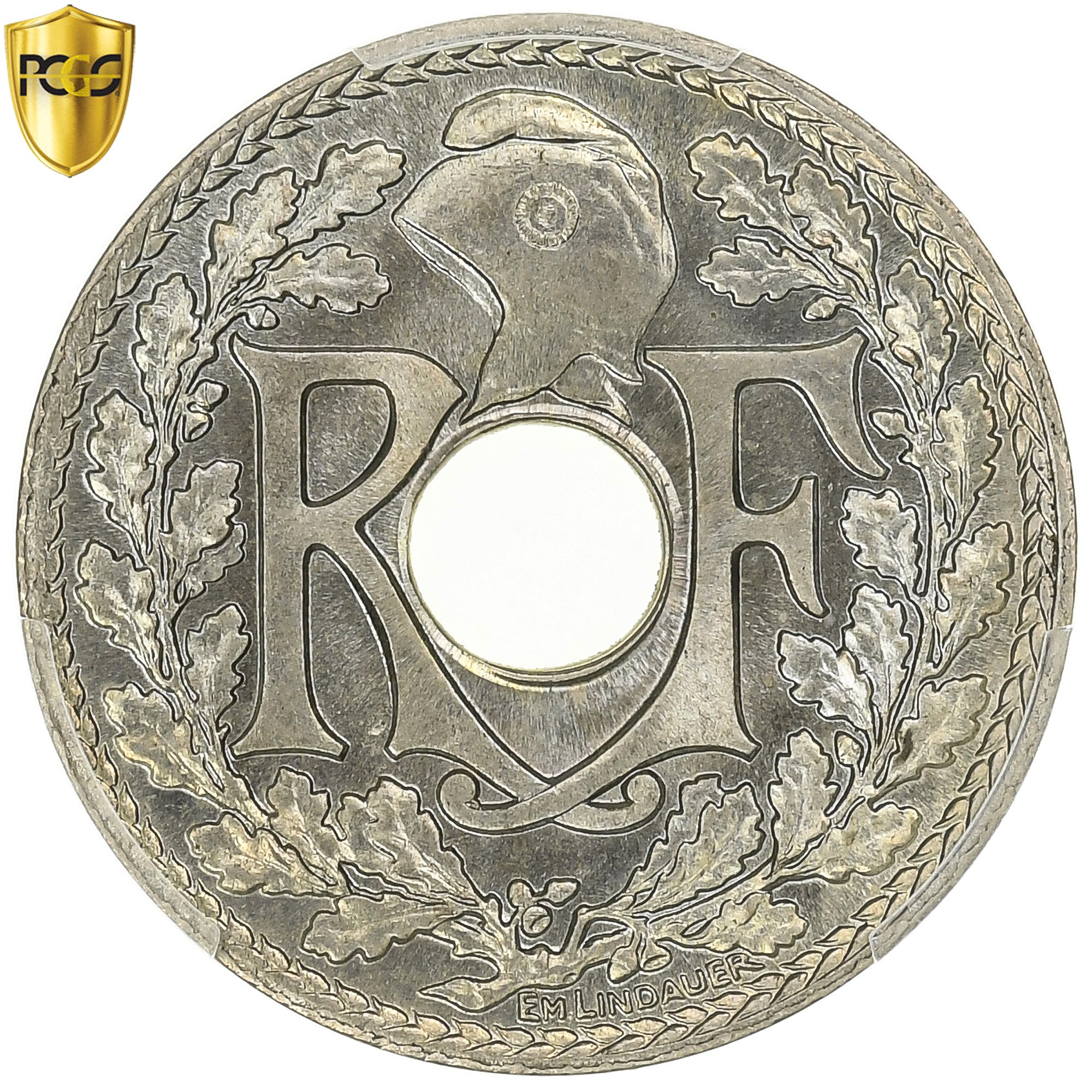 France, 10 Centimes, Lindauer, .1939., Paris, Maillechort, PCGS, MS(65-70)