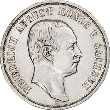 Germany, Kingdom of Saxony, Friedrich August III, 3 Mark, 1909, Muldenhütten