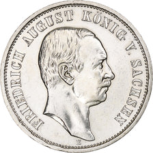 Germany, Kingdom of Saxony, Friedrich August III, 3 Mark, 1910, Muldenhütten