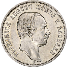 Germany, Kingdom of Saxony, Friedrich August III, 3 Mark, 1910, Muldenhütten