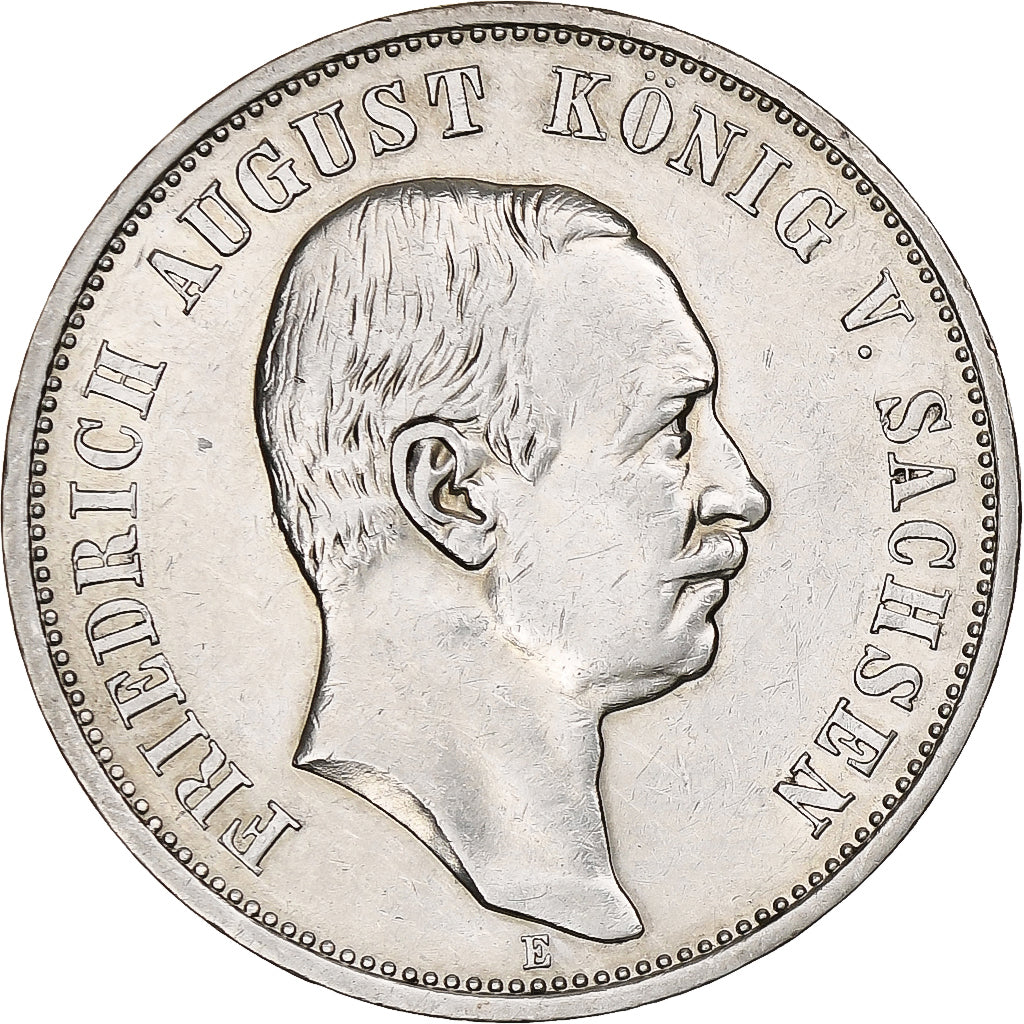 Germany, Kingdom of Saxony, Friedrich August III, 3 Mark, 1911, Muldenhütten