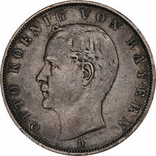 Allemagne, Royaume de Bavière, Otto, 3 Mark, 1908, Munich, Argent, TTB, KM:996