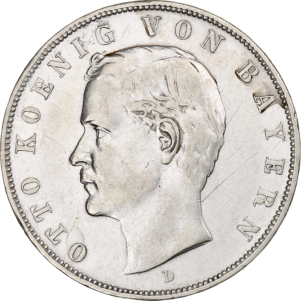 Germany, Kingdom of Bavaria, Otto, 3 Mark, 1910, Munich, Silver, EF(40-45)