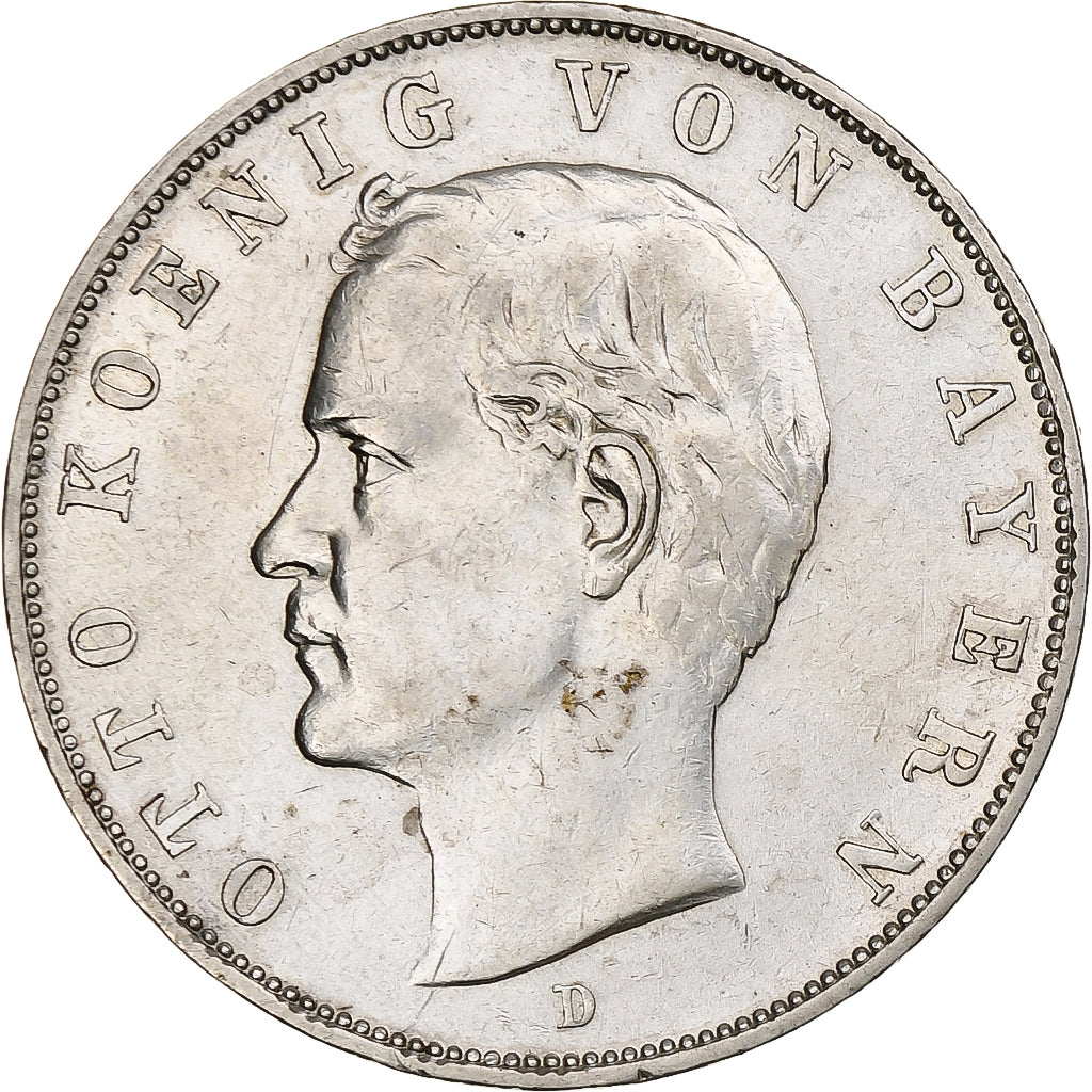 Germany, Kingdom of Bavaria, Otto, 3 Mark, 1913, Munich, Silver, EF(40-45)