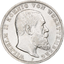 Germany, Kingdom of Württemberg, Wilhelm II, 3 Mark, 1909, Stuttgart, Silver