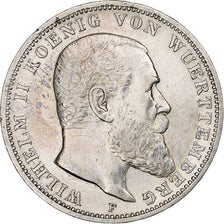 Germany, Kingdom of Württemberg, Wilhelm II, 3 Mark, 1910, Stuttgart, Silver