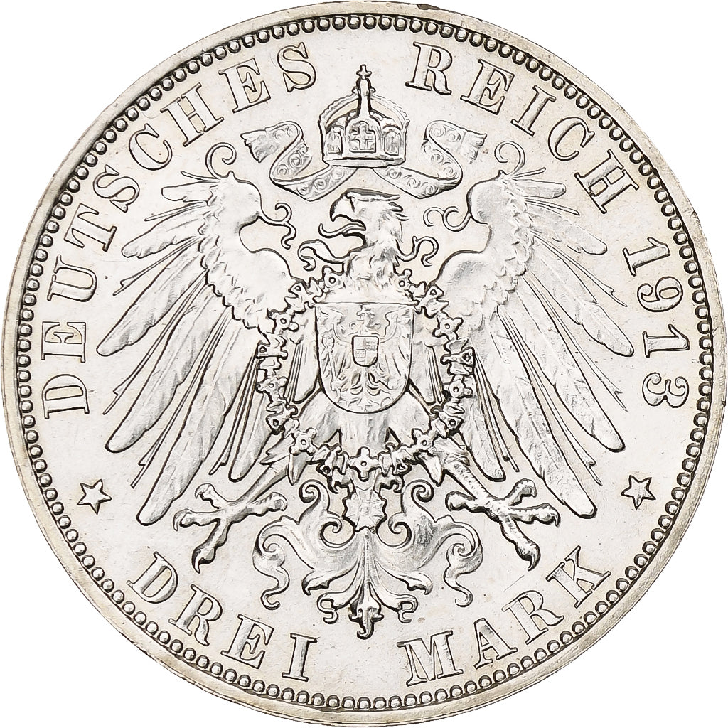 Germany, Kingdom of Saxony, Friedrich August III, 3 Mark, Battle of Leipzig