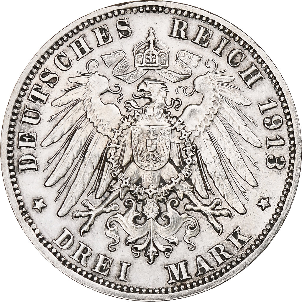 Germany, Kingdom of Saxony, Friedrich August III, 3 Mark, Battle of Leipzig