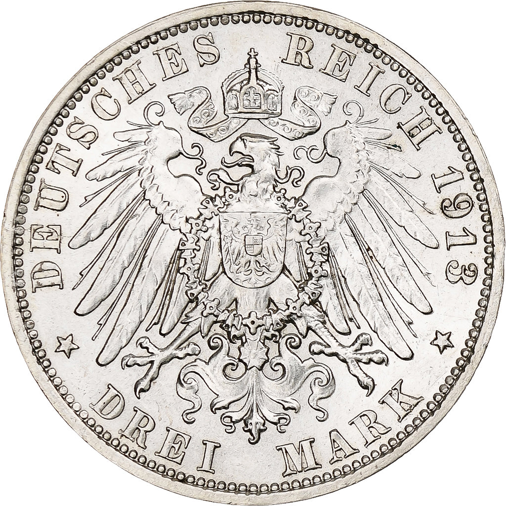 Germany, Kingdom of Saxony, Friedrich August III, 3 Mark, Battle of Leipzig