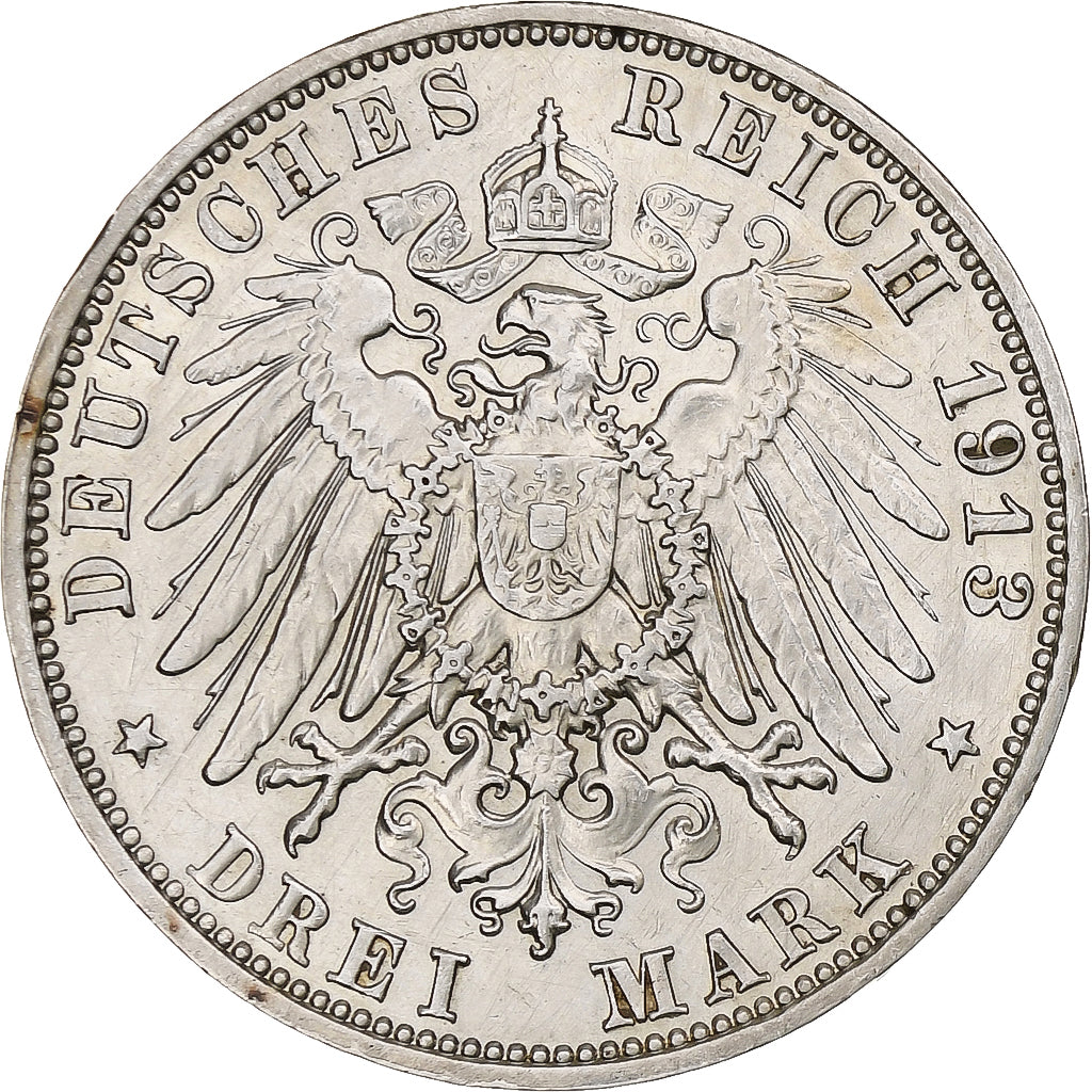 Germany, Kingdom of Saxony, Friedrich August III, 3 Mark, Battle of Leipzig