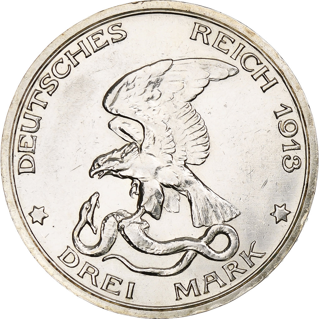 Kingdom of Prussia, Wilhelm II, 3 Mark, War against Napoleon, 1913, Berlin