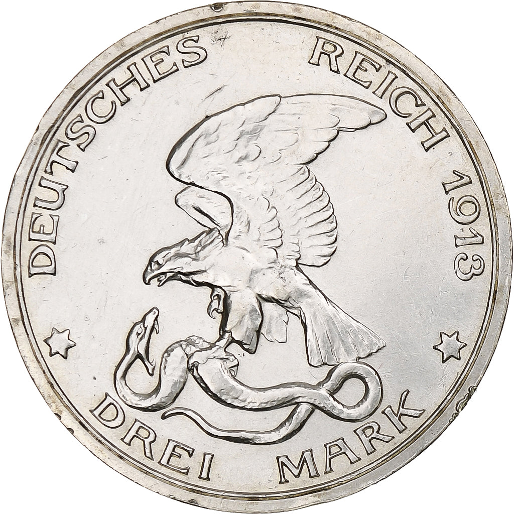 Kingdom of Prussia, Wilhelm II, 3 Mark, War against Napoleon, 1913, Berlin