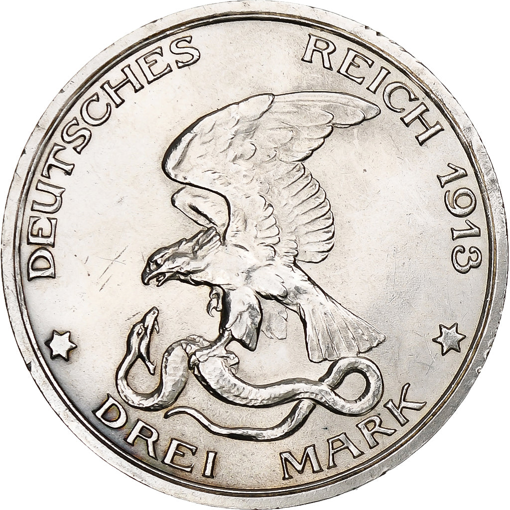 Kingdom of Prussia, Wilhelm II, 3 Mark, War against Napoleon, 1913, Berlin