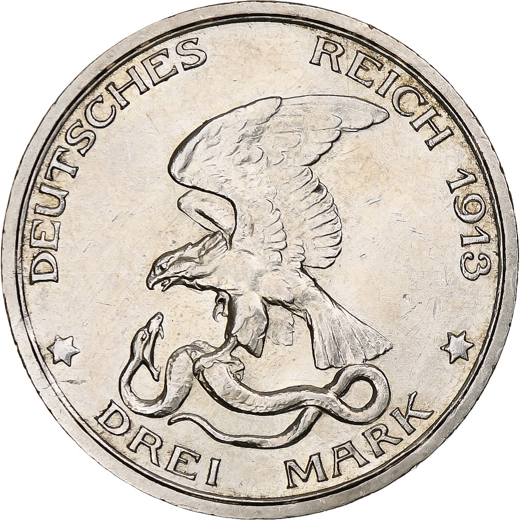 Kingdom of Prussia, Wilhelm II, 3 Mark, War against Napoleon, 1913, Berlin