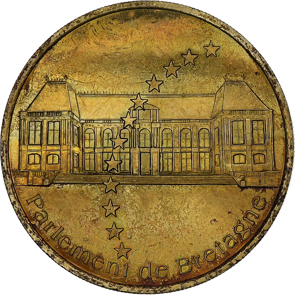 France, 1 Euro de Rennes, 1997, Brass, VF(30-35)