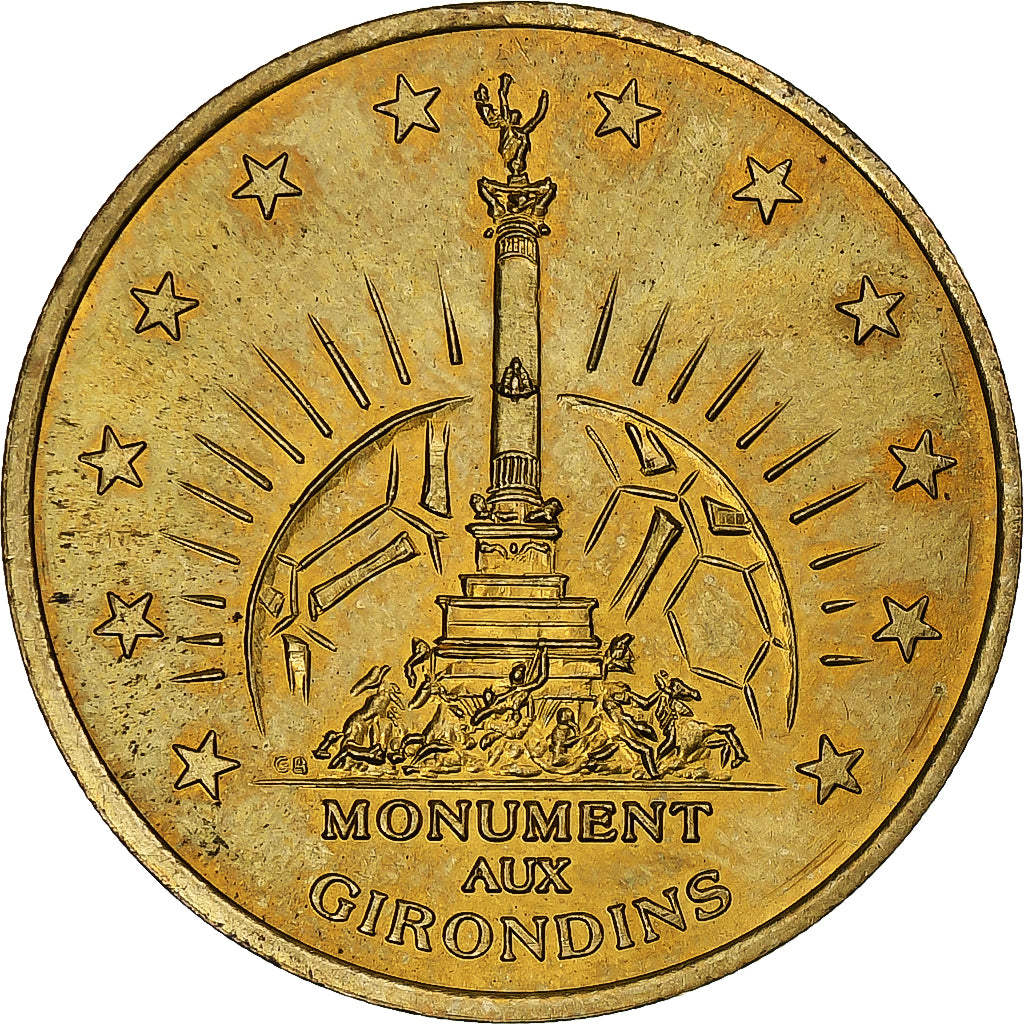 France, 1 euro de Bordeaux, 1998, Laiton, SUP