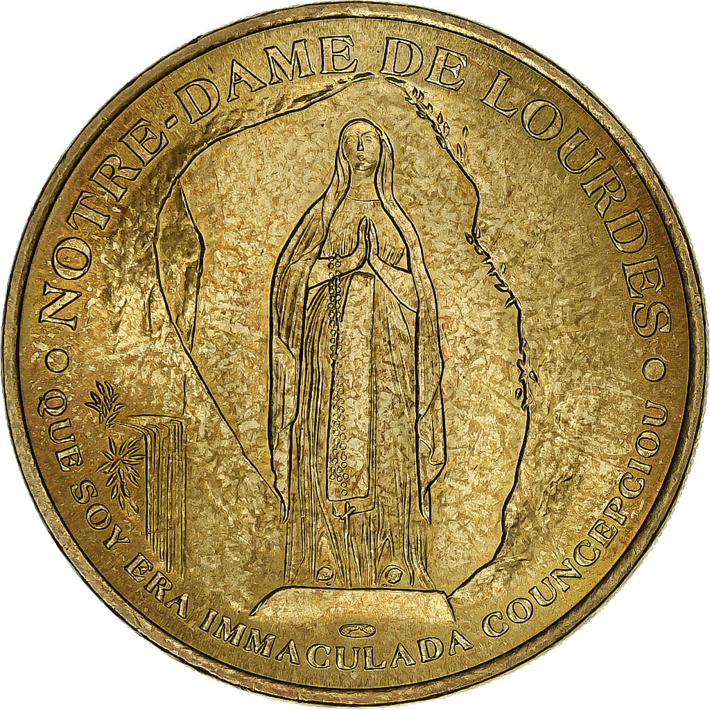 Francia, zeton, Sanctuaires Notre-Dame, Lourdes, Latón, EBC