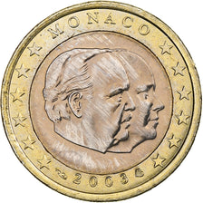 Monaco, Rainier III & Albert, Euro, 2003, Pessac, Bi-Metallic, AU(55-58), KM:173