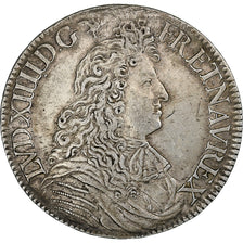 Frankreich, Louis XIV, Écu à la cravate, 1673, Paris, Silber, SS, Gadoury:209