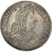 Frankreich, Louis XIV, Écu à la cravate, 1673, Paris, Silber, SS, Gadoury:209